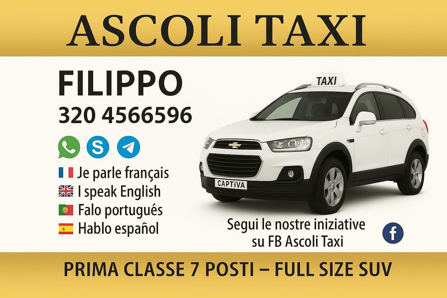 Ascoli Taxi Filippo - SUV 7 Posti